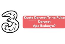 Kuota Darurat Tri vs Pulsa Darurat Apa Bedanya