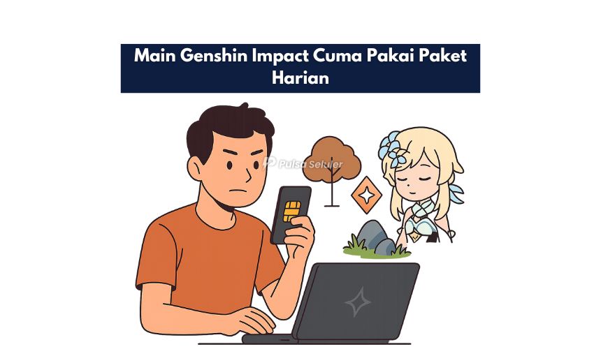 Main Genshin Impact Cuma Pakai Paket Harian