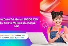 Paket Data Tri Murah 100GB 120 Ribu Kuota Melimpah, Harga Irit!