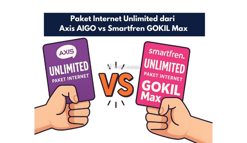 Paket Internet Unlimited dari Axis AIGO vs Smartfren GOKIL Max