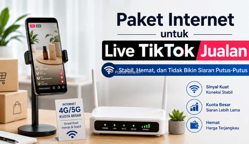 Paket Internet untuk Live TikTok Jualan