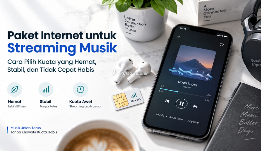 Paket Internet untuk Streaming Musik