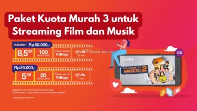 Paket Kuota Murah 3 untuk Streaming Film dan Musik