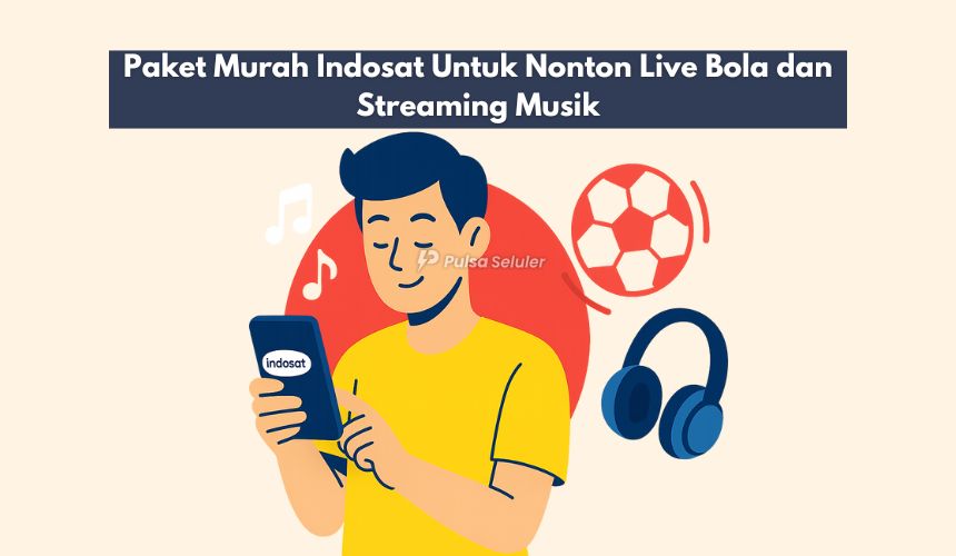 Paket Murah Indosat Untuk Nonton Live Bola dan Streaming Musik