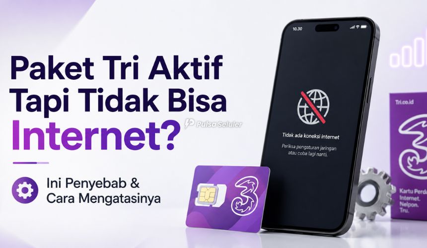 Paket Tri Aktif Tapi Tidak Bisa Internet