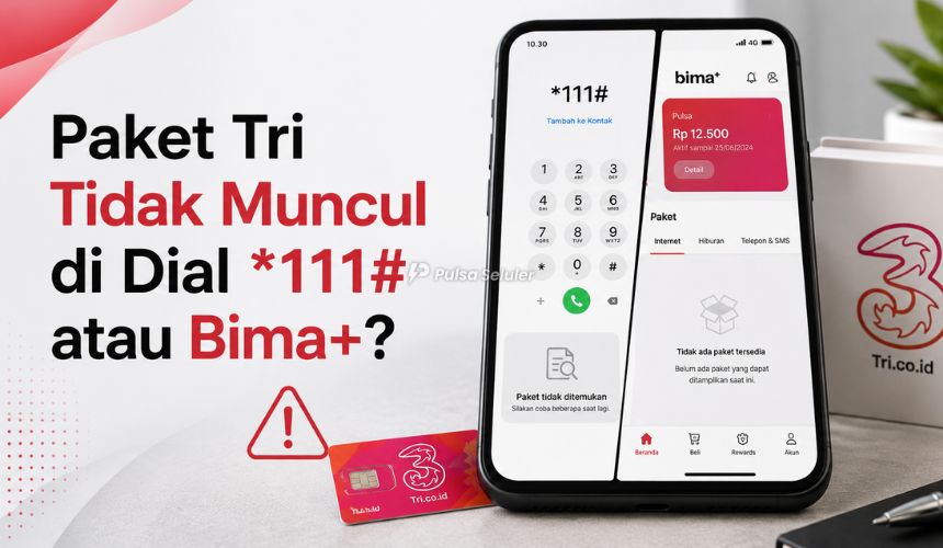 Paket Tri Tidak Muncul di DiaL