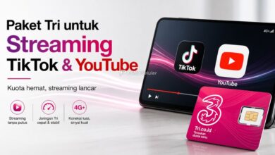 Paket Tri untuk Streaming TikTok & YouTube