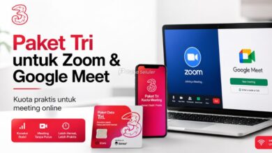 Paket Tri untuk Zoom & Google Meet