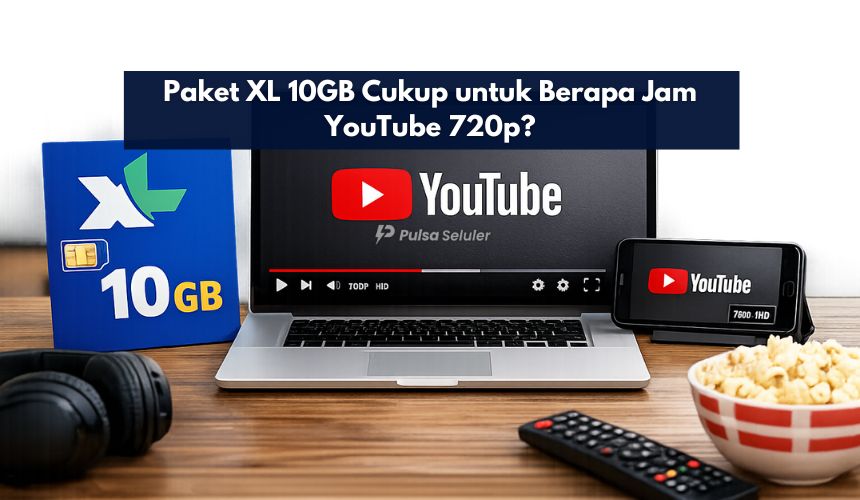 Paket XL 10GB Cukup untuk Berapa Jam YouTube 720p?