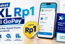 Paket XL Rp1 di GoPay