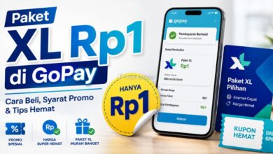 Paket XL Rp1 di GoPay