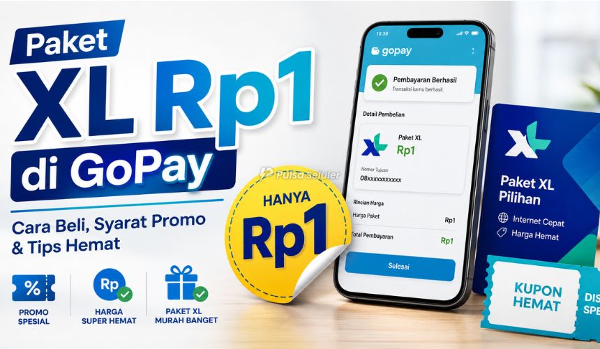 Paket XL Rp1 di GoPay