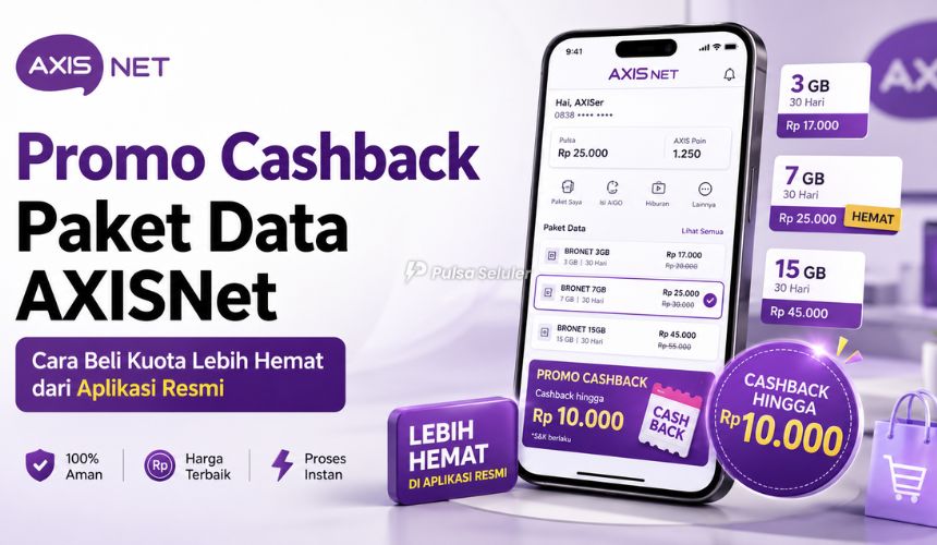 Promo Cashback Paket Data AXISNet