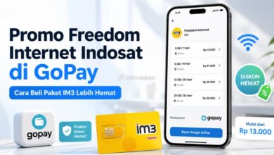 Promo Freedom Internet Indosat di GoPay