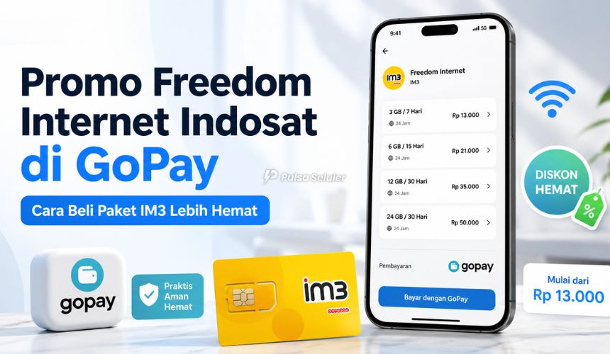 Promo Freedom Internet Indosat di GoPay