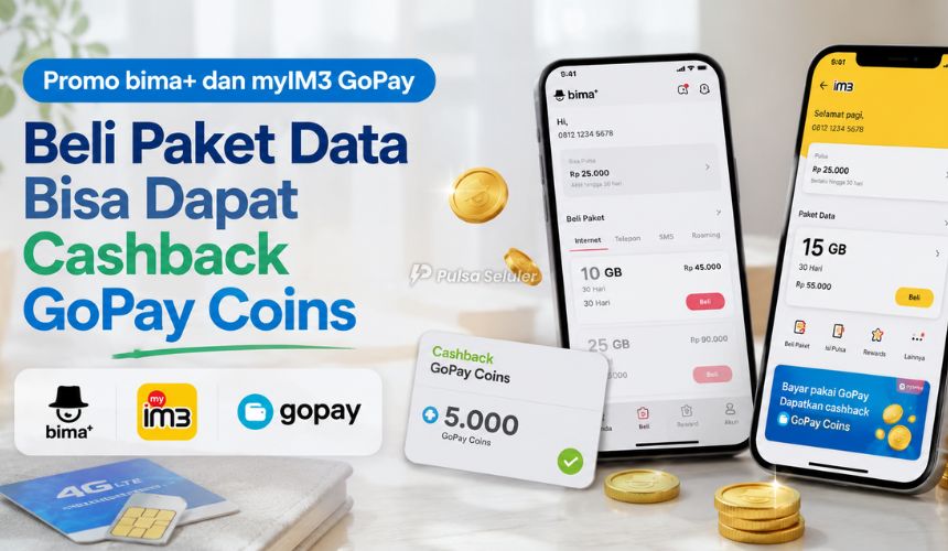 Promo bima+ dan myIM3 GoPay