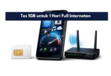 Tes 1GB untuk 1 Hari Full Internetan