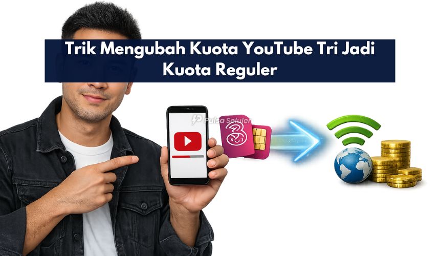 Trik Mengubah Kuota YouTube Tri Jadi Kuota Reguler
