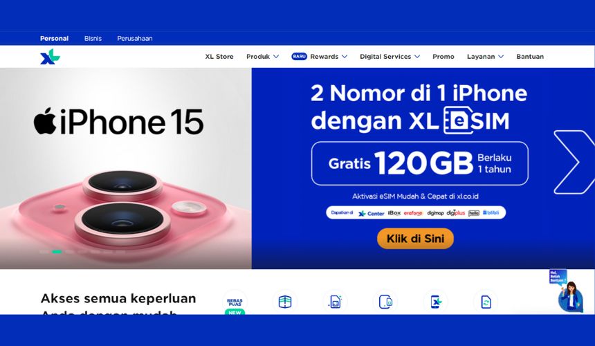 Web resmi My.xl