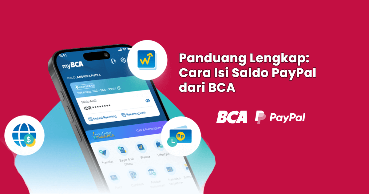 Cara Isi Saldo PayPal dari BCA