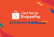 Cara isi Top Up ShopeePay Lewat Bank BCA, BRI, BNI dan Mandiri