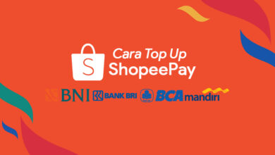 Cara isi Top Up ShopeePay Lewat Bank BCA, BRI, BNI dan Mandiri