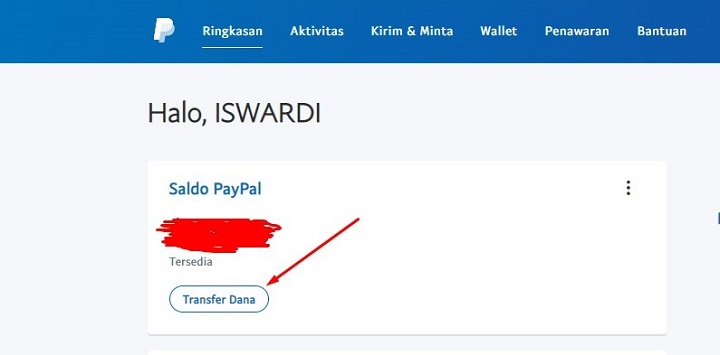 Cara Transfer Saldo PayPal ke DANA