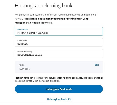 kode DANA untuk PayPal