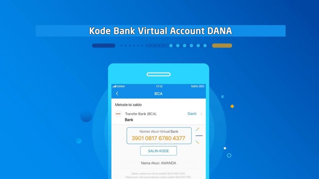 Daftar Kode Nomor Virtual Account DANA Di Semua Bank Terbaru 2024