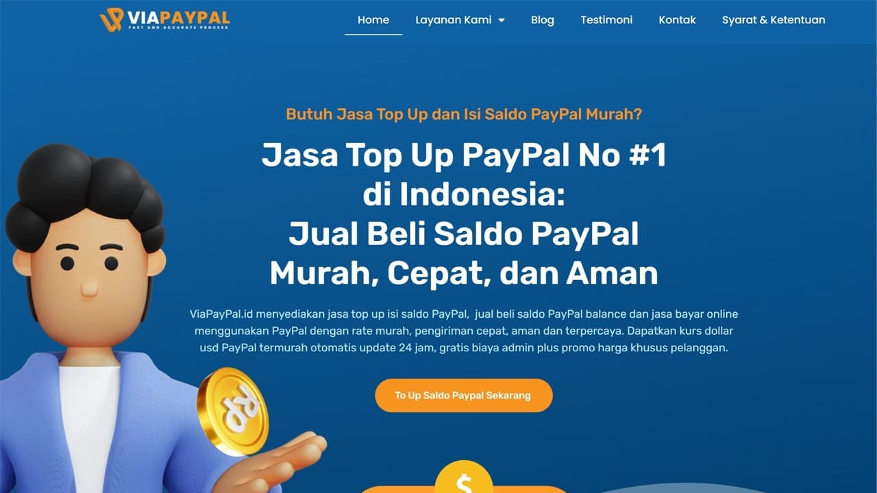 Top Up Saldo PayPal di ViaPayPal.id: Cara Cepat untuk Isi Saldo PayPal Anda