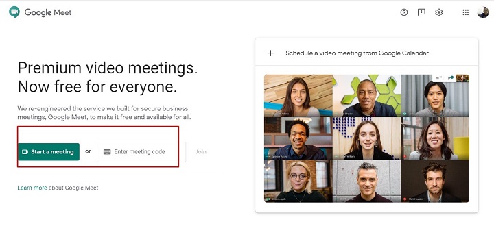 Website Google Meet